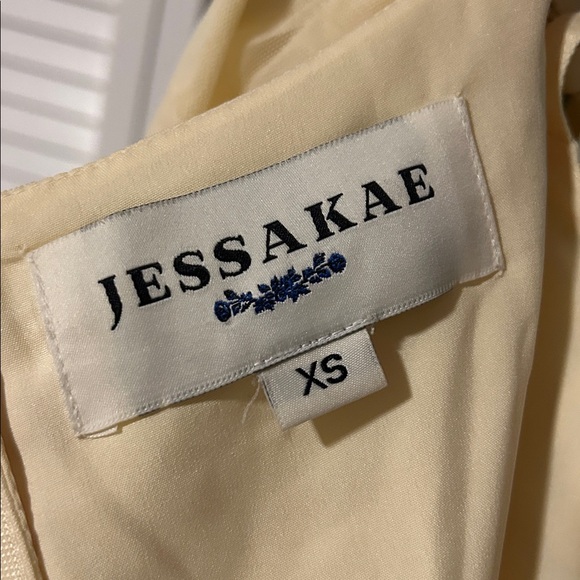 Jessakae Honey Bee Dress yellow mesh puff sleeves XS - Picture 9 of 12